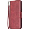 Peňaženkové puzdro Retro Lambskin červené – Realme 8 5G