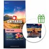 Ontario Adult Large Beef & Brown Rice 12 kg + Rabbit Snack 500g ZADARMO