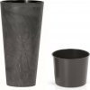 Prosperplast kvetináč 25cm TUBUS SLIM BETON EFFECT DTUS250E-S433 antracit plastový PROSPERPLAST
