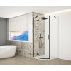 GELCO TRINITY BLACK štvrťkruhový kút 900x900 pravý, číre sklo, GT6590CR-B GT6590CR-B
