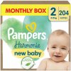 PAMPERS Plienky jednorázové Harmonie Baby veľ. 2, 204 ks, 4kg-8kg