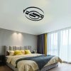 NEDES J3363/B Stropné LED svietidlo s diaľkovým ovládačom 80W, 3000K-6500K, 6200lm, IP20, čierna
