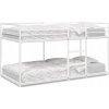 Poschodová posteľ VidaXL 4019881 75 x 190 cm biela