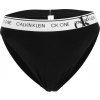 Dámske nohavičky Calvin Klein, FADED GLORY-HIGH LEG TANGA čierna,biela S