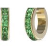 Guess Nadčasové pozlátené náušnice s kryštálmi Huggie Me JUBE03134JWYGEMT/U