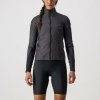 CASTELLI Cyklistická vetruodolná bunda - UNLIMITED W PUFFY - šedá L