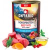 Konzerva Ontario Adult Monoprotein hovädzie pate s mrkvou 400g