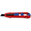 KNIPEX nôž odlamovací CutiX18mm, nastaviteľná stabilizačná lišta, kovové puzdro z horčíka, 9010165BK