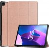 PROTEMIO 54435 LEATHER Zaklápací obal pre Lenovo Tab M10 3. generácia (TB328FU / TB328XU) ružovozlatý