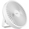 Vayox LED nabíjací stolový ventilátor s LED osvetlením 2W/5V USB 2400 mAh biely BX0057 + záruka 3 roky zadarmo + záruka 3 roky zadarmo