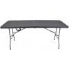 Rojaplast Stůl CATERING 180x74 cm ČERNÝ wood