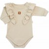 Rastúce body NATURE, dlhý rukáv s volánikmi, bavlna, béžová, veľ. 68/74 Baby Nellys