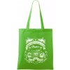Indian Motorycle Club - Taška bavlnená - 42 x 38 cm ( Apple Green )