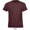 SOL´S REGENT FIT / Detské tričko - heather oxblood 86-94