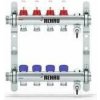 REHAU Nerezový rozdeľovač HKV-D 4 vykurovacie okruhy s prietokomermi (REHAU Nerezový rozdeľovač HKV-D 4 vykurovacie okruhy s prietokomermi)