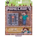 Minecraft Steve with Minecart 8 cm