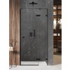 New Trendy Avexa Black sprchové dvere 100 cm výklopné čierna matná/priehľadné sklo EXK-1551