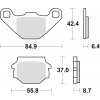 TRW ZF BRZDOVÉ DOŠTIČKY KH67/2 ORGANIC APRILIA PEGASO 125 90-91, KYMCO JIVE 50 04-06, LONCIN CONQUEROR 200 05-, Zadný