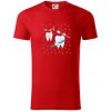 Zubárske tričko - kefka a jedlo - Tričko z organickej bavlny - 2XL ( Červená )