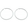 Ewena Náušnice oceľové kruhy 3 cm