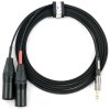 Mogami INTERCONNECT SLIM MINI JACK - 2 x XLRM 0,5m