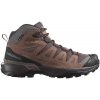 Salomon X Ultra 360 Leather Mid GTX Peppercorn/Cognac/Hot Coral - Salomon X Ultra 360 LTR MID GTX dámska turistická obuv Peppercorn/Cognac/Hot Coral vel. 36 (UK 3,5)