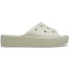 Crocs CLASSIC PLATFORM SLIDE béžová