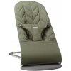 BABYBJÖRN Lehátko Bliss Dark Green Woven Petal, tmavá šedá konštrukcia 60-006140A