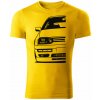 T-ričko Volkswagen Golf Mk3 Half pánske tričko Farba trička: Čierna, Farba potlače: Biela, Veľkosť: 3XL