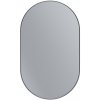 Erga Oval, oválne zrkadlo 60x100cm, čierny rám, ERG-V01-OVAL-6010-BK