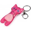 Prívesok na batoh / kľúče mačka pink 1ks