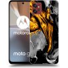 Picasee silikónový prehľadný obal pre Motorola Moto G32 - Black Gold