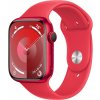 Chytré hodinky Apple Watch Series 9 45mm Cellular PRODUCT(RED) Červený hliník s červeným športovým remienkom - M/L (MRYG3QC/A)