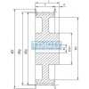Remenica 64 8M 20 optibelt ZRS s predvŕtanou dierou