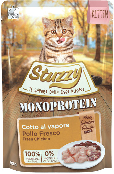 Stuzzy Kitten Monoprotein GF Kuracie 85 g