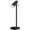 IMMAX LED stolní lampička TIT/ Qi nabíjení/ 12W/ DC12V/1A/ 100-240 VAC/ 150lm/ černá se zlatými prvky