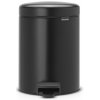 Brabantia Pedal Bin Newicon 5,0 L black matt