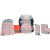 Detská školská taška s plnou výbavou Lassig Flexy - Unique rose/blue/black uni