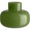 VÁZA Z FARBENÉHO SKLA 16 CM, ZELENÁ, PRIEMER 19 CM