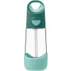 Fľaša na pitie so slamkou 450 ml - emerald forest