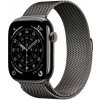 Apple Watch Series 11 Cellular 42 mm Bridlicový sivý titán s bridlicovo sivým milánskym ťahom MF8U4WF/A