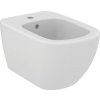 Ideal Standard Tesi - Závesný bidet, 360x530 mm, s prepadom, otvor na batériu, biela T457001