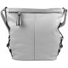 Mahel Moderná veľká crossbody kabelka 74-MH svetlo sivá