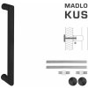 Madlo na dvere FT - MADLO kód K02 Ø 25 mm UN ks CIM - čierna matná (FNO) | MP-KOVANIA.sk