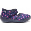 RENBUT tmavomodré detské papuče JULA GRANÁT SRDCE model 13-105 Veľkosť 25