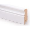 KRONO Biela MDF LEPD - soklová lišta dĺžka 2,4 m, výška 80mm KRONO Biela obvodová lišta MDF