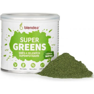 Blendea Supergreens zelený jačmeň mladá pšenica spirulina chlorella 90 g