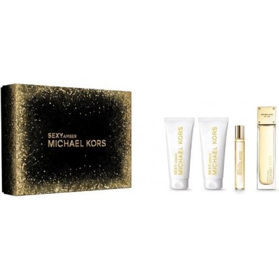 Michael Kors Sexy Amber SET: Parfumovaná voda 100ml + Parfumovaná voda 10ml + Telové mlieko 100ml + Sprchový gél 100ml pre ženy
