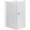 CERANO - Sprchová zástena Walk-in Onyx L-ľavá vzpera - 8 mm - chróm, mliečne sklo - 120x200 cm