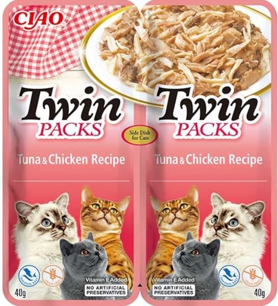 Churu Cat Twin Packs tuniak a kura vo vývare 80 g